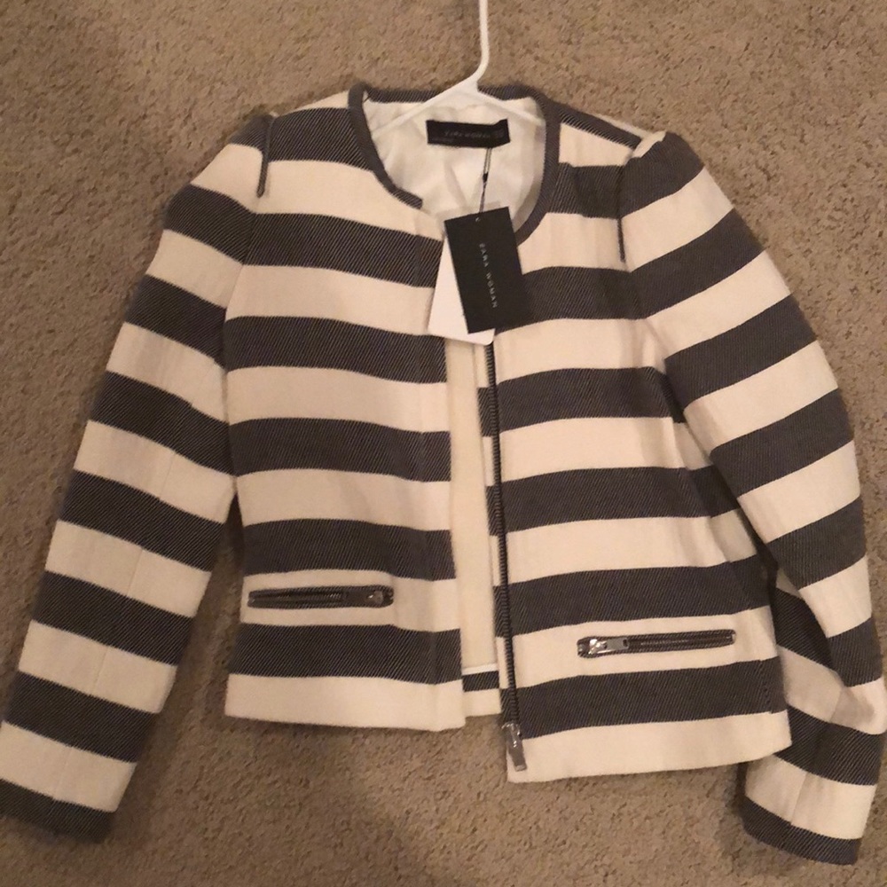 Zara woman striped blazer